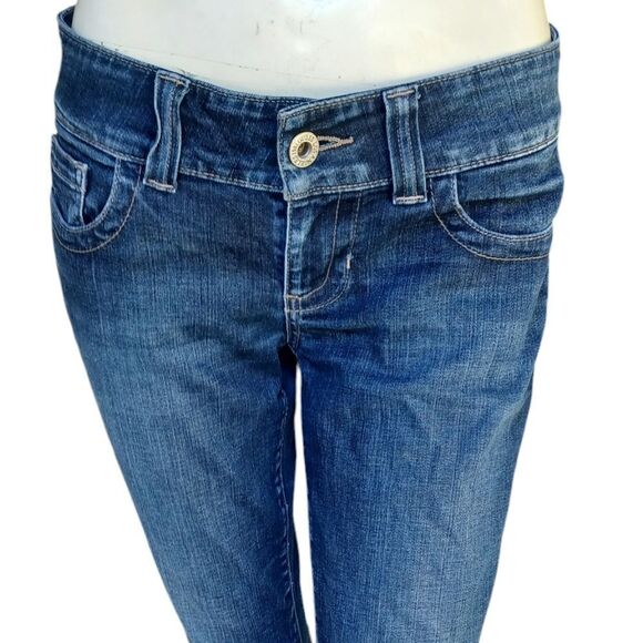 4189.....Guess Daredevil Bootcut Jeans Size 27, 24" Inseam 7" Rise - Picture 1 of 5